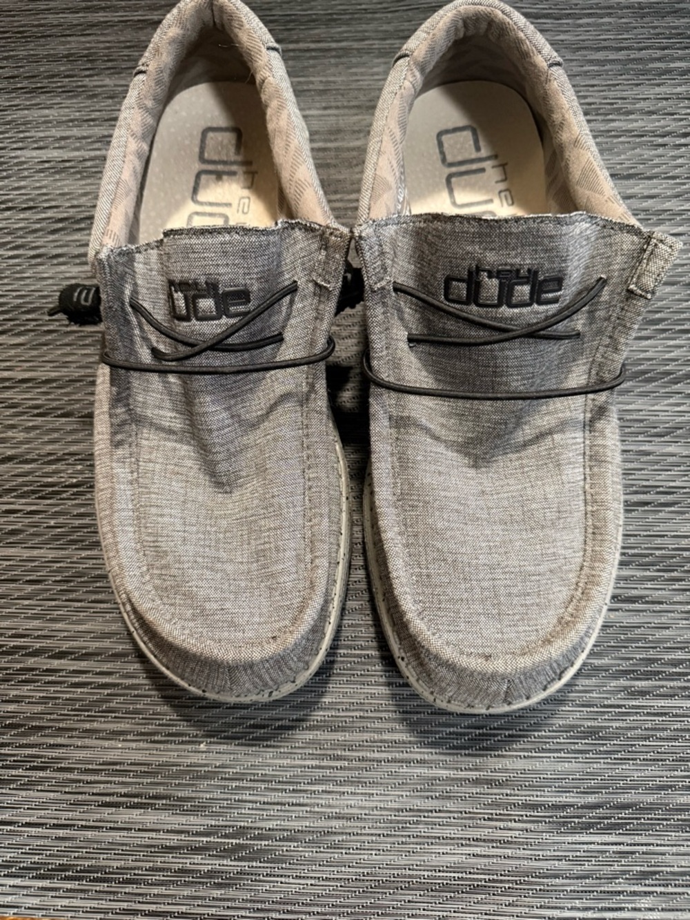 Hey Dude Men's Casual Slip-On Loafers steel Gray Men’s SIZE 7 EUC
